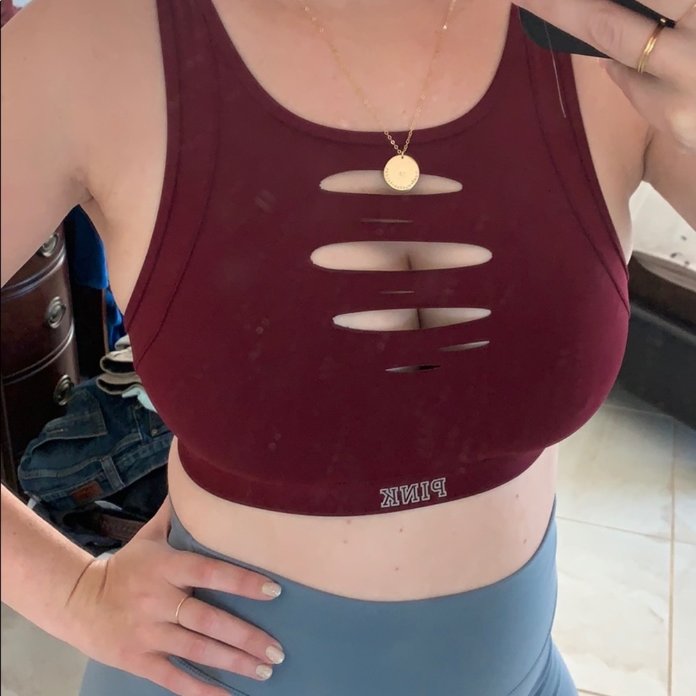 Pink Victoria secret premium sports bra